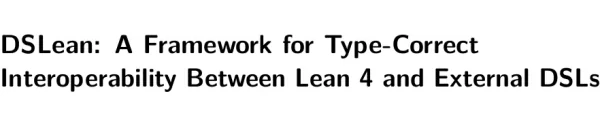 DSLean: A Framework for Type-Correct Interoperability Between Lean 4 and External DSLs